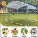 6.56 X 6.56 Ft Outdoor Dog Kennel Heavy Duty Metal Big Dog Cage Playpen With Roof