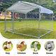6.5' X 6.5' X 5' Outdoor Chain Link Dog Kennel Metal Pet Enclosure Fence Roof Us