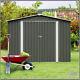 6'x8' Large Metal Tool Shed Heavy Duty Storage House Outdoor Storage Shed