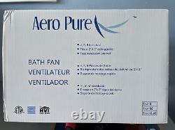 Aero Pure 24.5W Quiet Bathroom Fan, 110 CFM, Satin Nickel