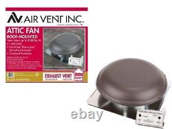 Air Vent 53849 All SeasonT Electric-powered Attic Ventilator, Weatherwood