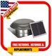 Air Vent 800-cfm Weatherwood Galvanized Steel Solar Power Roof Vent