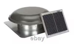 Air Vent 800-CFM Weatherwood Galvanized Steel Solar Power Roof Vent