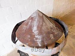 Antique 1900's Metal ROOF VENT Galvanized Complete INDUSTRIAL Cone Top ORNATE