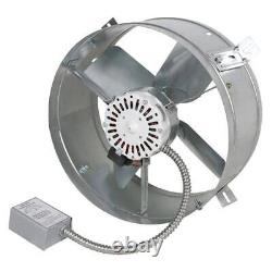 Attic Fan Electric 1600 CFM Mill Electric Powered Gable Mount Ventilation New