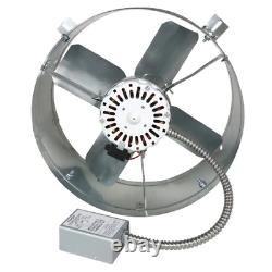 Attic Roof Fan Exhaust Vent Electric Ventilation Thermostat Gable Mount Steel