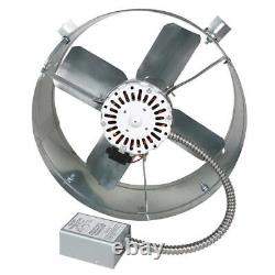 Attic Roof Fan Exhaust Vent Electric Ventilation Thermostat Gable Mount Steel