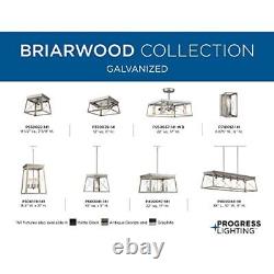 Briarwood Collection 22-Inch 3-Blade AC Motor Farmhouse Ceiling Fan Galvanized