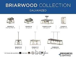 Briarwood Collection 22-Inch 3-Blade AC Motor Farmhouse Ceiling Fan Galvanized