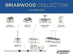 Briarwood Collection 22-Inch 3-Blade AC Motor Farmhouse Galvanized Finish