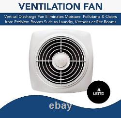 Broan-NuTone 505 Exhaust Fan, White Vertical Discharge Ceiling Ventilation Fan