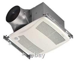 Broan Zb80m Ceiling Bathroom Fan, 80 Cfm Cfm, 4 In Or 6 In Duct Dia, 120V Ac