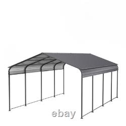 Car Tent Metal Carport 12×20 ft Garage Canopy Galvanized Steel Roof & Frame