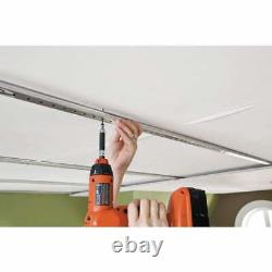 Ceiling Track Installs Surface Mount Tiles And Planks Directly 8 ft. Galvanized