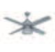 Craftmade Par52agv4 Port Arbor 52 Ceiling Fan With Blades In Aged Galvanized