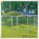Dog Cage Kennel Outdoor Playpen Exercise Fence Play Large Pen Run With Roof