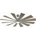 Farmhouse 60 Galvanized Metal Indoor Ceiling Fan With Weathere Oak Blades