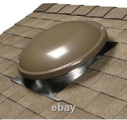 GAF Master Flow 1250 CFM Weathered Wood Power Roof Mount Attic Fan 18ERV05WWBG