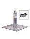 Guardian Galvanized Steel Roof Anchor, 420 Lb, Metal, 00645-m, Silver, No Hw