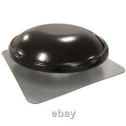 Gable Mounted Attic Fan With Adjustable Thermostat 1250 Cfm Black Hemmed Dome