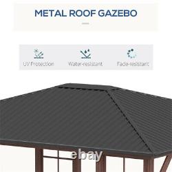 Galvanized Steel Roof Outdoor Garden Gazebo Portable Canopy Shelter Shade