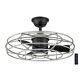 Hdc Am909-ga Heritage Point Indoor/outdoor Galvanized Ceiling Fan/light/remote