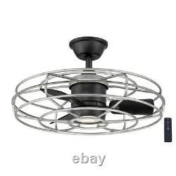 HDC AM909-GA Heritage Point Indoor/Outdoor Galvanized Ceiling Fan/Light/Remote