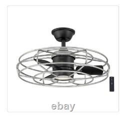 HDC Heritage Point 25 Integrated LED Indoor/Outdoor Galvanized Ceiling Fan