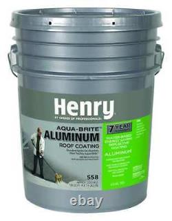 HENRY HE558018 Aluminum Roof Coating, Water Base, 5 gal