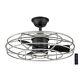 Home Decorators Heritage Point 25 Led Indoor/outdoor Ceiling Fan Galvanize/blac