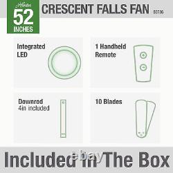 Hunter Crescent Falls 52 LED Crescent Falls 52 10 Blade Indoor / Galvanized