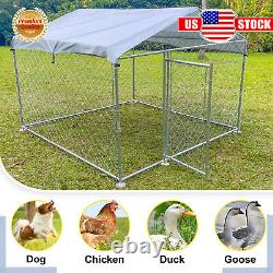 Large Dog Playpen House Cage Outdoor Pet Dog Kennel Galvanized Steel Fence