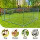 Large Metal Dog Kennel Outdoor Patio Animal Runs Crates Big Playpen Withroof Cover