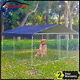 Large Metal Dog Kennel Pet Cage Run House Pet Playpen With Roof Cover 10 X10ft