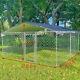 Large Outdoor Dog Kennel Metal Dog Cage For Dog Playpen With Roof Lockable Door