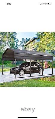 Metal Carport 10'X15' Heavy Duty with Galvanized Steel Roof 10'X15'X8.4' Multi