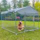 Metal Fences Outdoor Large Dog Kennel Cage Pet Pen Run House With Cover Usa