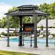 Modern Shade Grill Gazebo 6' X 8', Aluminum Bbq Gazebos