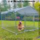 New Large Metal Dog Cage Kennel Outdoor Playpen Pet Exercise Run Fence With Roof