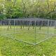 New Outdoor Dog Kennel Heavy Duty Metal Dog Cage For Dog Playpen With Roof Us