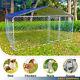 New 10'x10' Metal Fences Outdoor Large Dog Kennel Cage Pet Pen Run House Withcover