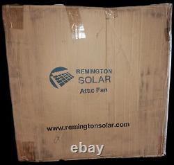 New Open Box Remington Solar SF30-GR 30W Solar Powered Attic Fan PLEASE READ
