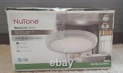 NuTone Roomside 80 CFM Bathroom Round Exhaust Ventilation Fan withLED Light