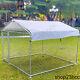 Outdoor Dog Kennel Galvanized Metal Playpen Cage With Roof Water-resistant Cover