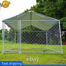 Outdoor Dog Kennel Heavy Duty Metal Big Dog Cage for Dog Playpen with Roof