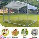 Outdoor Dog Kennel Metal Dog Cage For Dog Pet Exercise Playpen With Cover Roof
