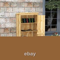 Outdoor Storage Cabinet with Waterproof Metal Roof