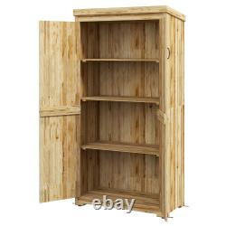 Outdoor Storage Cabinet with Waterproof Metal Roof