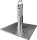 Palmer Safety Galvanized Roof Anchor With Base Plate 12in, 18in, Or 24in Tall