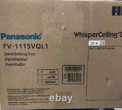 Panasonic FV-1115VQL1 50 CFM 0.5 Sone Ceiling Mounted LED Exhaust Fan with